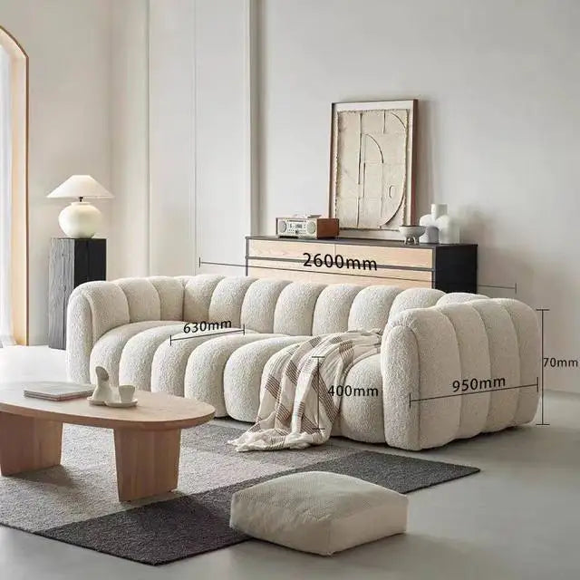 Elegant Nordic Sofa – Minimalist, Comfortable & Modern Living Room Furniture.