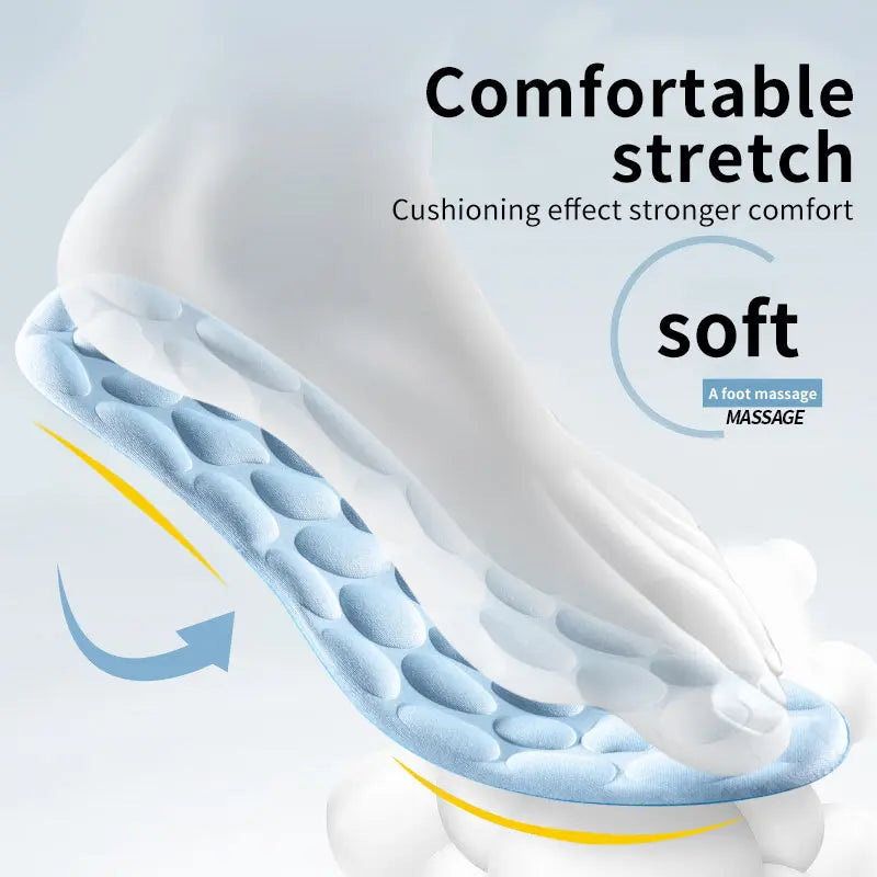4D Cloud Sports Insoles – Soft, Breathable & Shock-Absorbing