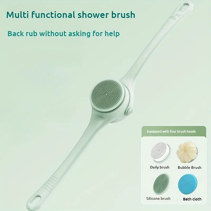 Electric Bath Body Brush – Long Handle Shower Scrubber
