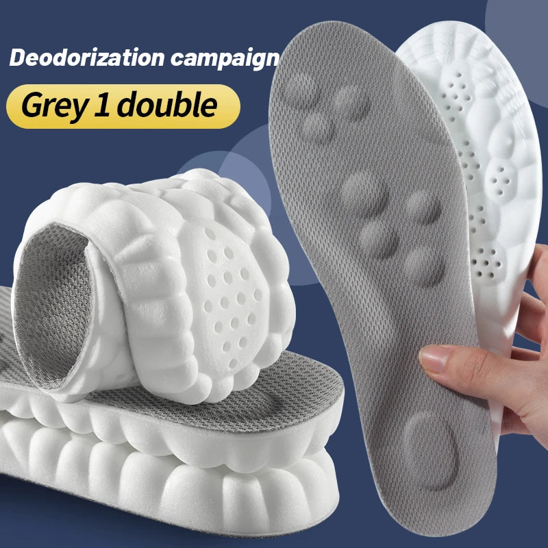 4D Cloud Sports Insoles – Soft, Breathable & Shock-Absorbing