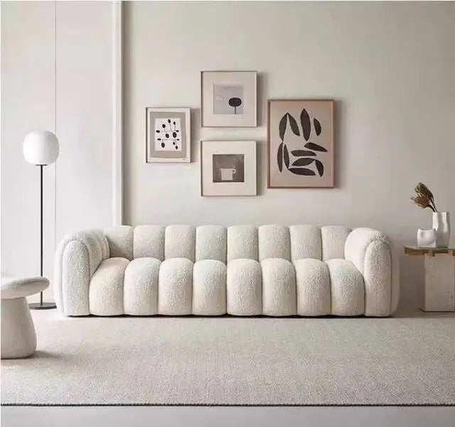 Elegant Nordic Sofa – Minimalist, Comfortable & Modern Living Room Furniture.