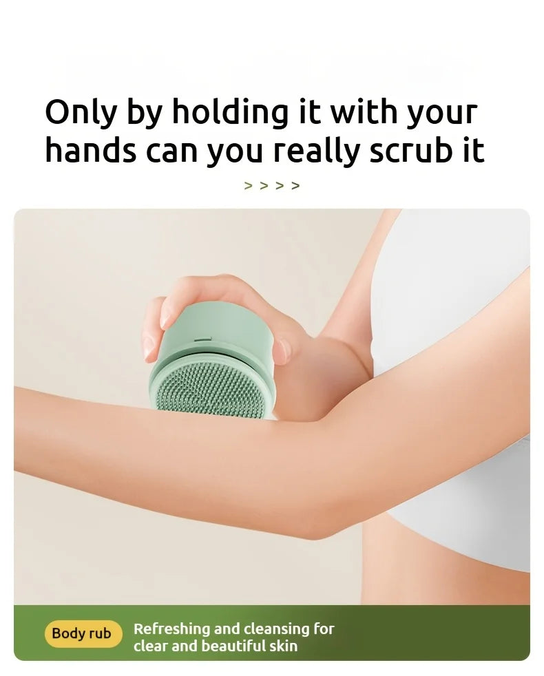 Electric Bath Body Brush – Long Handle Shower Scrubber