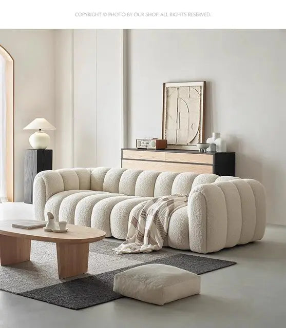 Elegant Nordic Sofa – Minimalist, Comfortable & Modern Living Room Furniture.