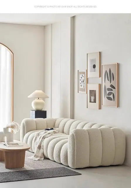 Elegant Nordic Sofa – Minimalist, Comfortable & Modern Living Room Furniture.