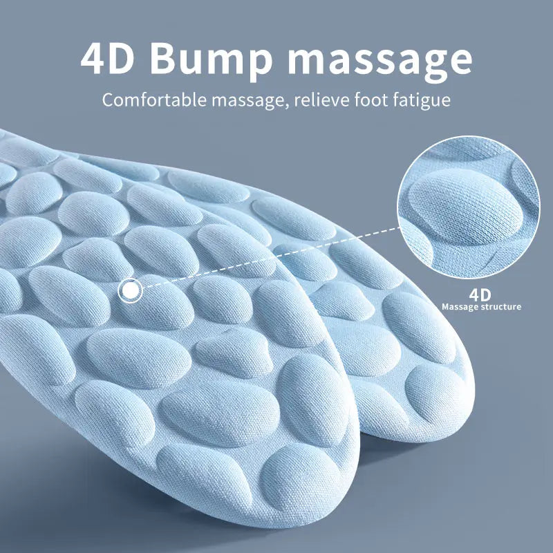 4D Cloud Sports Insoles – Soft, Breathable & Shock-Absorbing