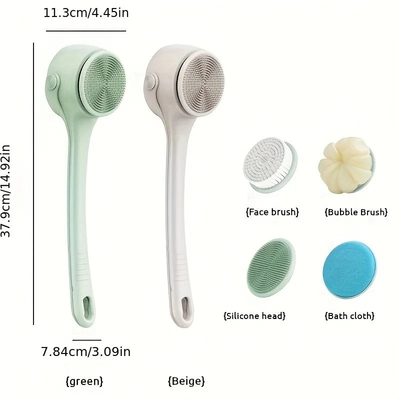 Electric Bath Body Brush – Long Handle Shower Scrubber