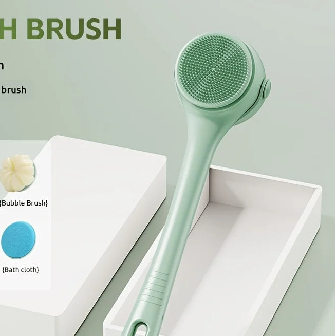 Electric Bath Body Brush – Long Handle Shower Scrubber