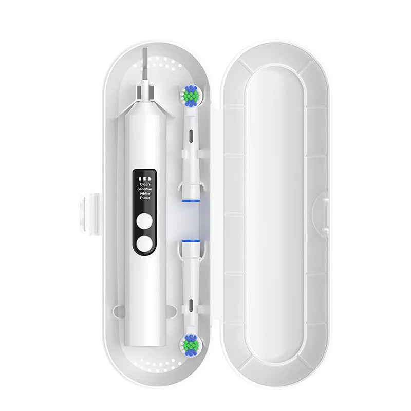 Rechargeable Electric Toothbrush – Rotating Round Head with LED Display for Men & Women.