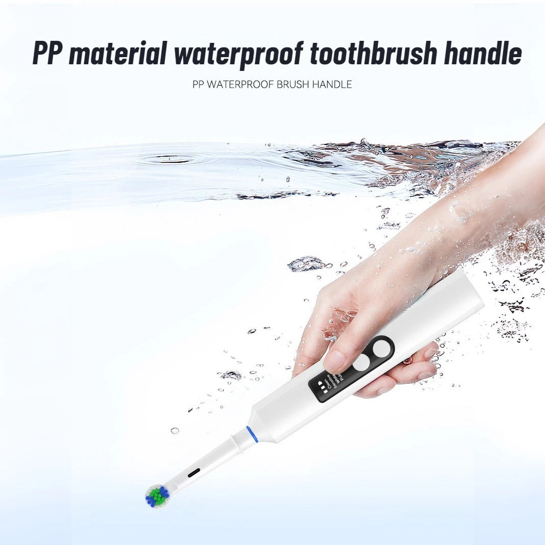 Rechargeable Electric Toothbrush – Rotating Round Head with LED Display for Men & Women.