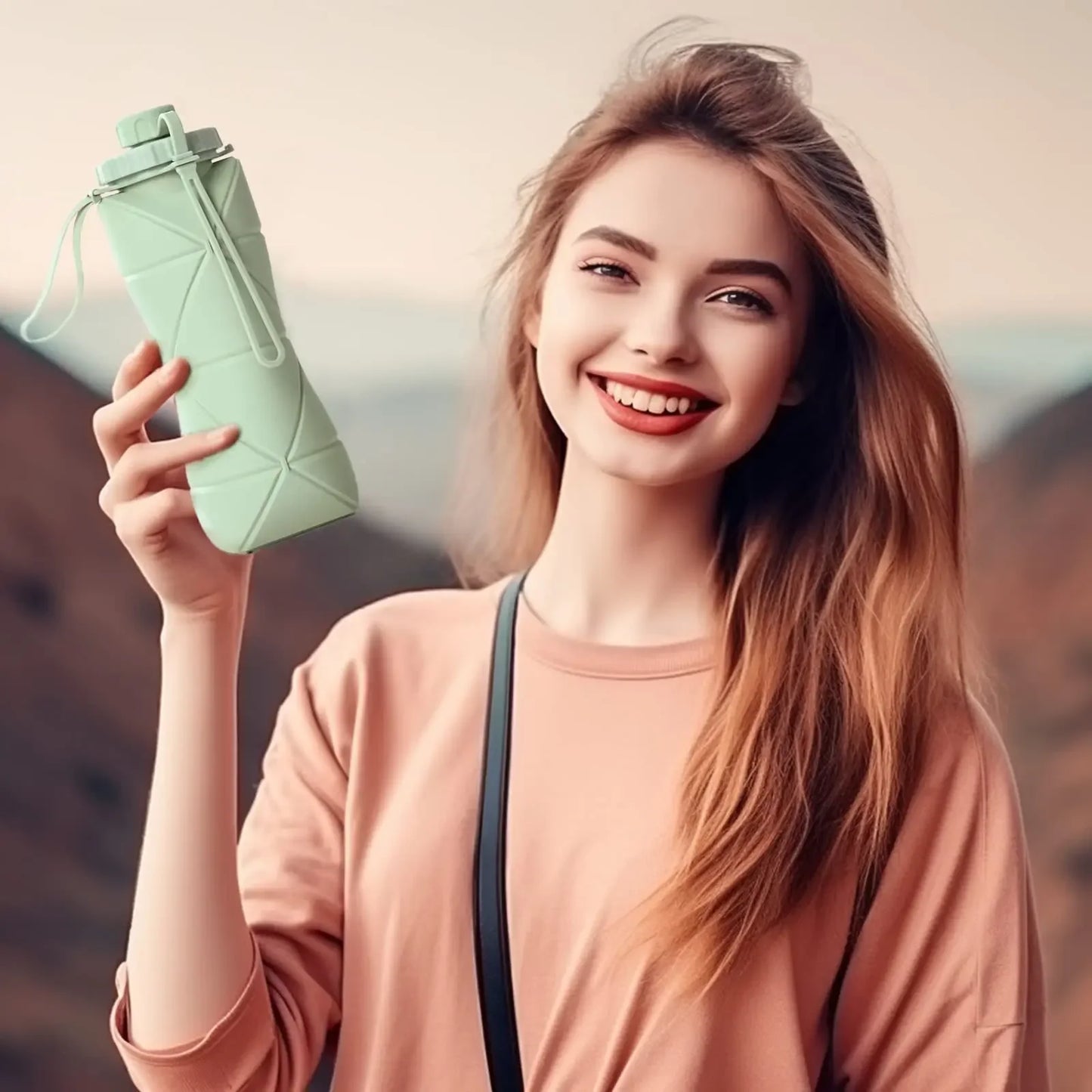 Portable Folding Silicone Cup – Large