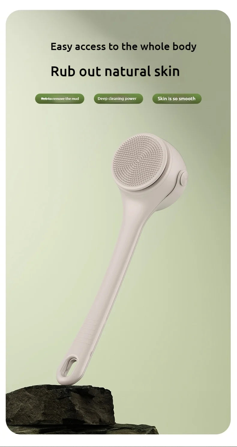 Electric Bath Body Brush – Long Handle Shower Scrubber