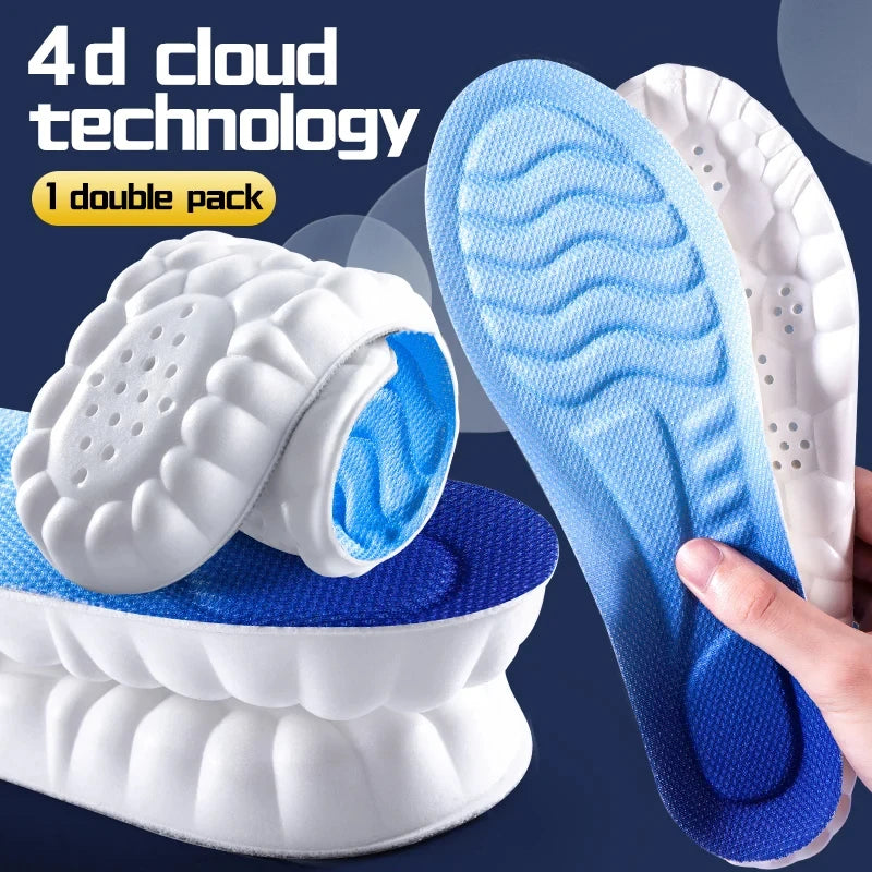 4D Cloud Sports Insoles – Soft, Breathable & Shock-Absorbing