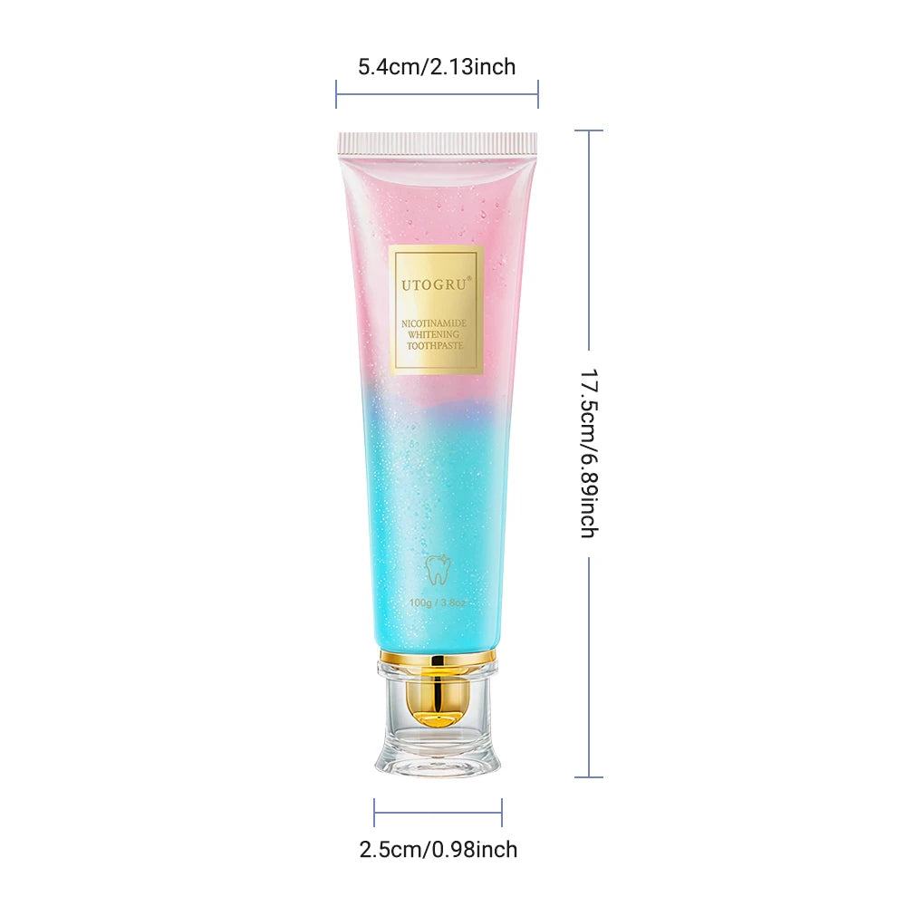 Niacinamide Whitening Toothpaste – 100g Refreshing Mint for Clean, White Teeth.