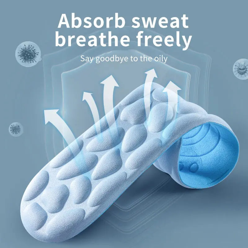 4D Cloud Sports Insoles – Soft, Breathable & Shock-Absorbing