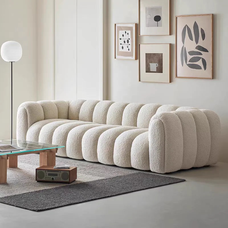 Elegant Nordic Sofa – Minimalist, Comfortable & Modern Living Room Furniture.
