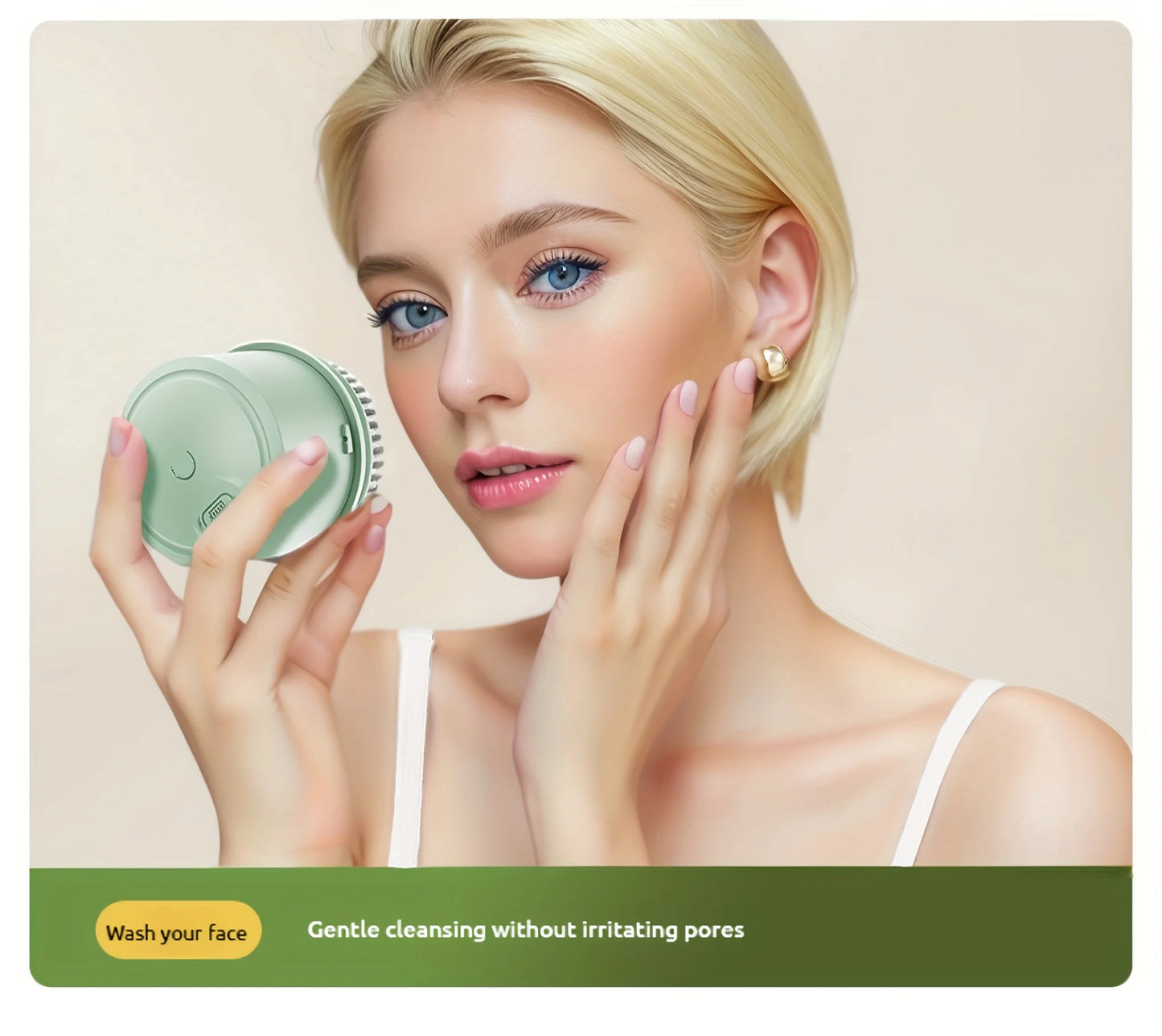 Electric Bath Body Brush – Long Handle Shower Scrubber