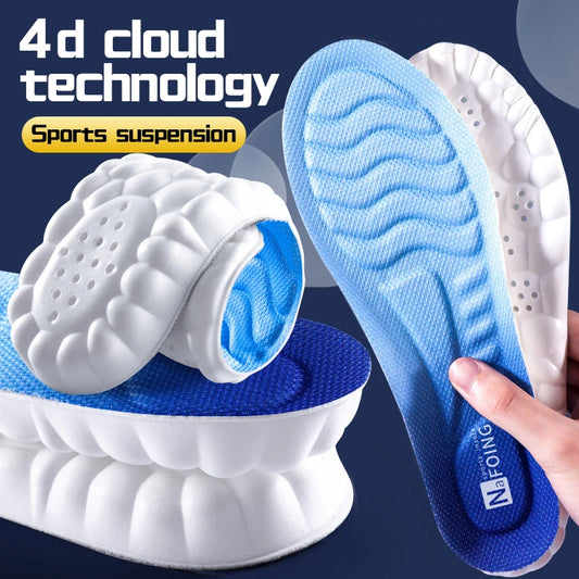 4D Cloud Sports Insoles – Soft, Breathable & Shock-Absorbing