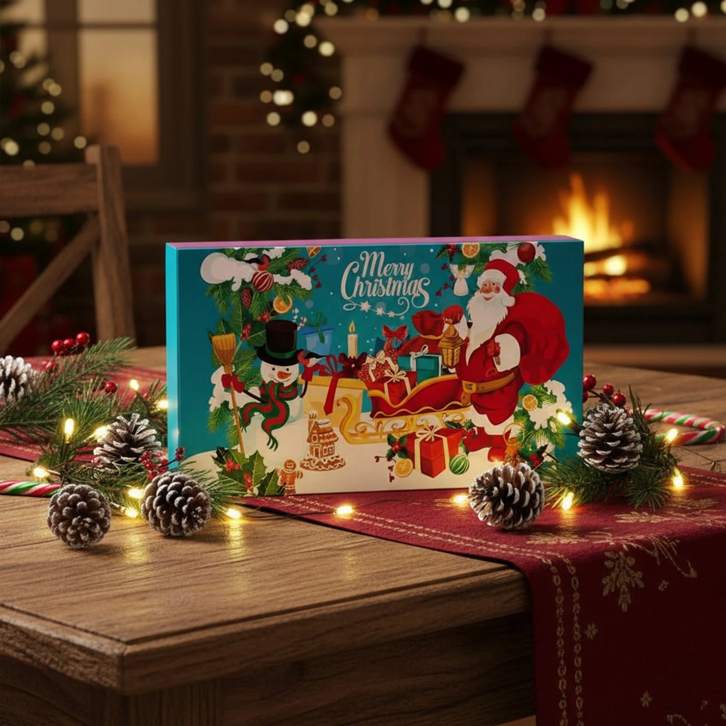 2025 Advent Calendar – 24-Day Christmas Countdown with Brain Teaser Puzzles for Kids & Adults.