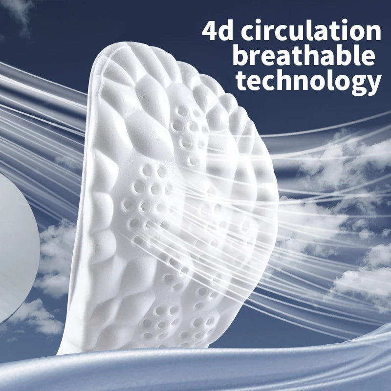 4D Cloud Sports Insoles – Soft, Breathable & Shock-Absorbing