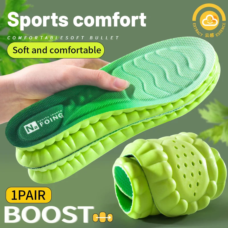 4D Cloud Sports Insoles – Soft, Breathable & Shock-Absorbing