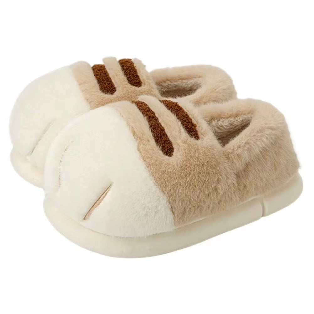 Cat Paw Kitty Claw Slippers – Cozy Fluffy Slides for Women.