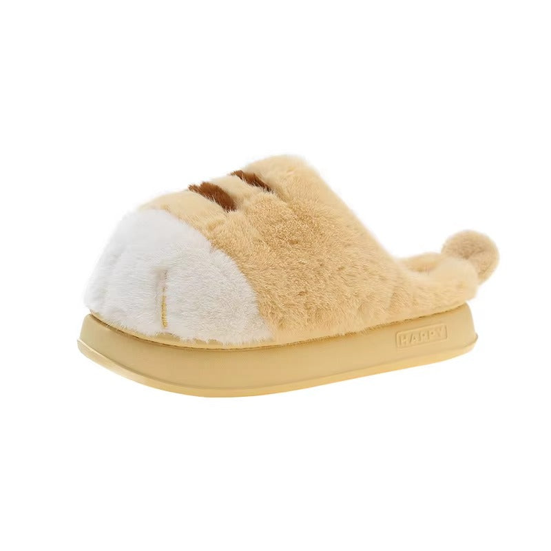 Cat Paw Kitty Claw Slippers – Cozy Fluffy Slides for Women.